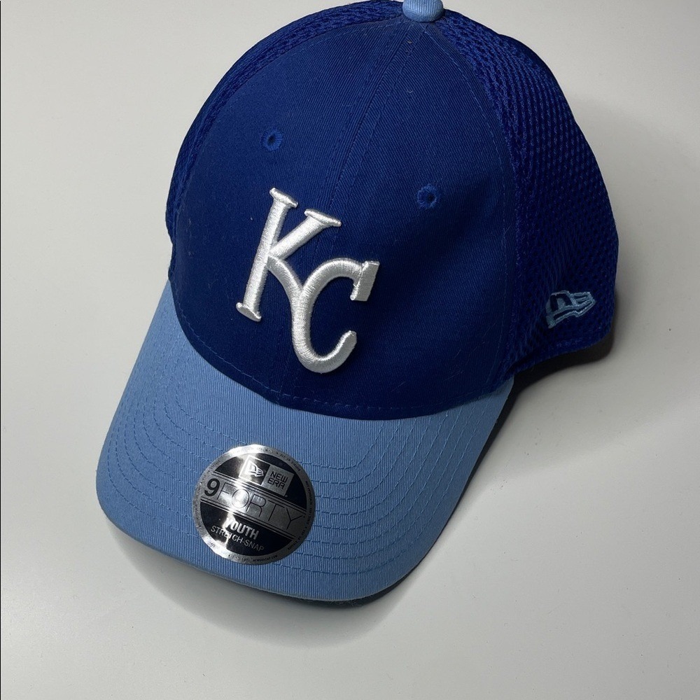 New Era Kansas City Royals Youth 9FORTY Snapback Baseball Cap Royal‎ Blue
